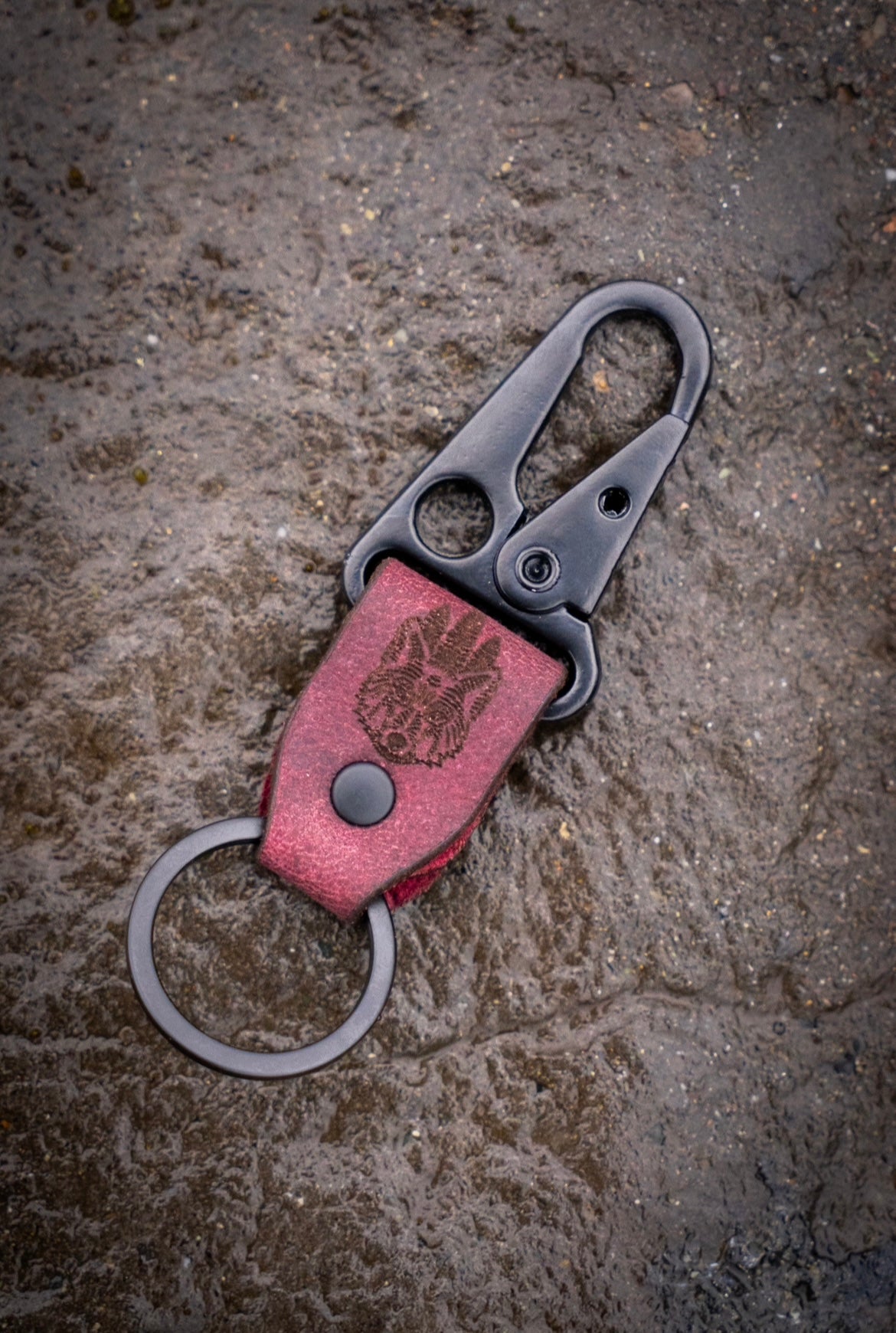 Leather Key Clip