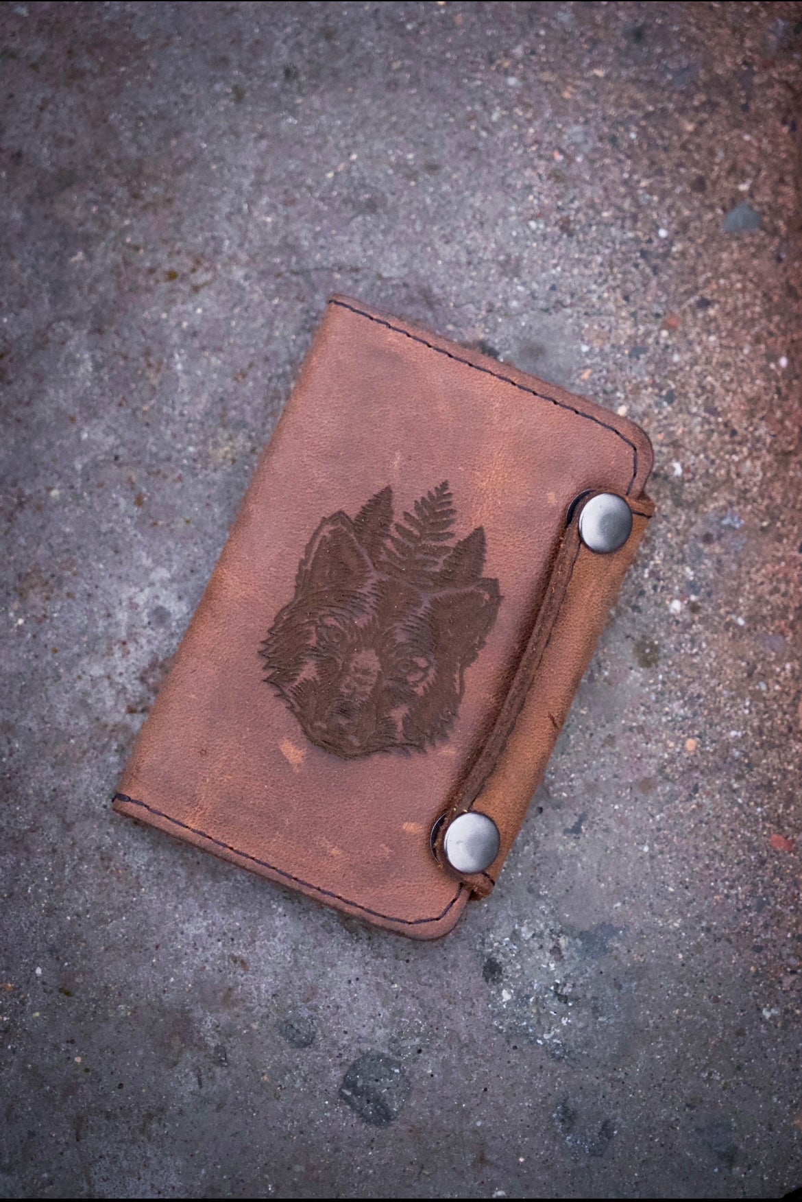 Small Leather Notepad – Cedar Wolf Leather and Tool